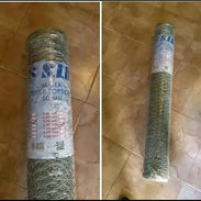 👾👾📢Mallas galvanizadas de triple torcion importadas , para pollos , aves , conejos . Huecos exagonales 50 m x 1 m . - Img 58225000