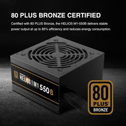 ⚡ FUENTE DE PODER GAMDIAS HELIOS M1-550B – 550W ATX, 80+ Bronze⚡ - Img 56581286