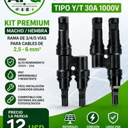 🔴CONECTOR SOLAR RÍGIDO EN RAMA (Y). 12USD LA PAREJA - Img 58062910