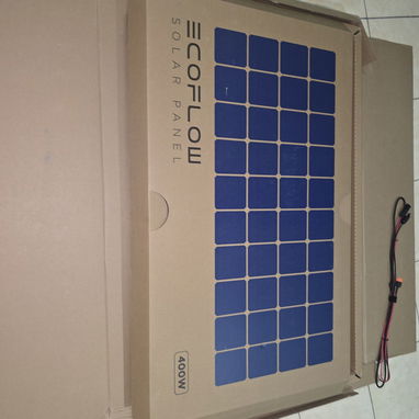 Panel solar EcoFlow portátil 400 W completo + cable original 2,5 m - 2/6