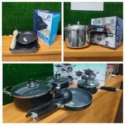 Combo completo de inducción Cocina+ calderos+ sartenes+ olla de presión + cucharones - Img 56193730