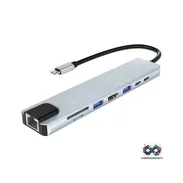 Adaptador Multifuncional USB C – HDTV 8 puertos - Img 55639198