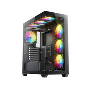 Sevenhero EL2 – Chasis Gaming ATX Torre Media | 3 Ventiladores ARGB | Vidrio Templado Panorámico - Img 56771596