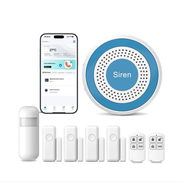 Sistema de alarma para el hogar Clouree 8 piezas y control por app  Sistema de seguridad por movil instalación incluida - Img 57241759