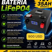 Batería LifePO4 🔋 72v 35Ah   Precio: 900 USD  DOMICILIO INCLUIDO EN PINAR✅ - Img 57837871