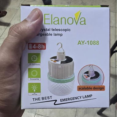 🔦 LÁMPARA SOLAR RECARGABLE ELANOVA AY-1088 🔦 --- 2300cup - Img 121020053