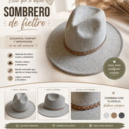 Sombrero de Poliester y fieltro 👒 - Img 56510314