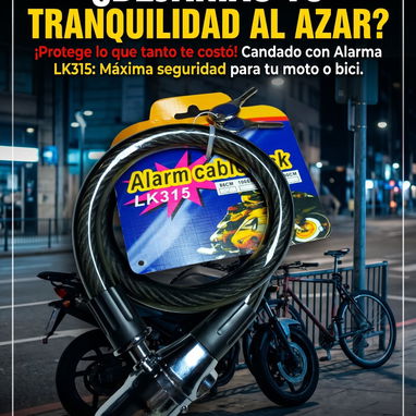 Candados con alarma ⏰ anticizalla para motos eléctricas motos bicicletas electricas rejas de hierro mensajería gratis - 2/2