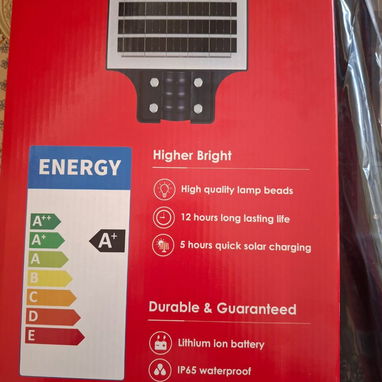 🔆 Lámpara Solar LED, con Panel integrado. Proefix 120W. Hasta 12 horas de autonomía. - Img 124051807