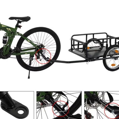trailer de bicicletas cuenta millas parrillas cascos zapatillas licras de ciclismo bombas de aire - Img 126354786