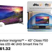 150usd Vendo varios Tv SmarTV led de 32,40,43,50 y 55” nuevos en caja led 4k con garantia Varias marcas, Insignia, etc - Img 56217973