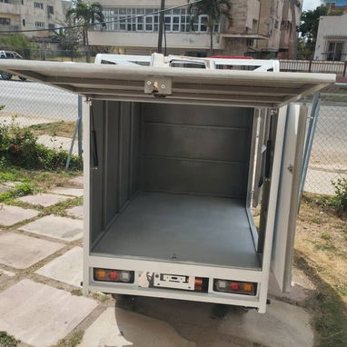 Triciclo eléctrico de carga con cabina abierta y cajón, Triciclo eléctrico Vedca pequeño C300, moto eléctrica Vedca - Img 119670905