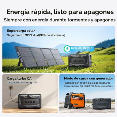 ☎️53544655 🛵 Entrega Gratis ⭐ 🔋 BLUETTI Apex 300 – Estación de Energía Portátil 2764.8Wh | 3840W⭐ - 4/7