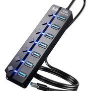 Hub USB 3.0 – 7 Puertos con Interruptores - Img 55799540