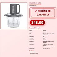 Moledora De Carne Sokany SK-06034 800W 3L 4 Cuchillas Inoxidables VPT-0143 - Img 57969492