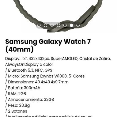 Samsung Galaxy Watch 7 (40mm). Nuevo con garantía - Img 102659481