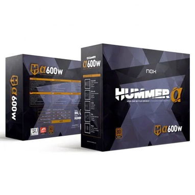 Fuente Alimentacion NOX HUMMER ALPHA 600W 80+ Bronze *NUEVO PRECIO: 70 USD antes 75 USD* - Img 112229377