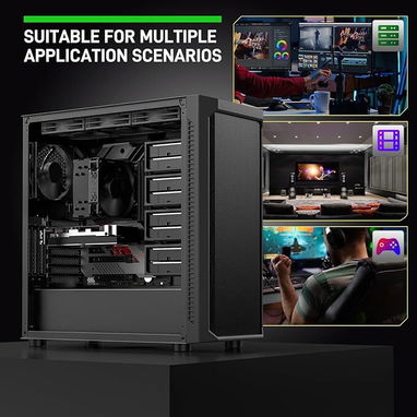 Chasis DARKROCK Classico Max Storage Master FULLTOWER para 10 hdd 3,5" y 3 SSD de 2,5 y 4 fanes new 52815418 - Img 111672077