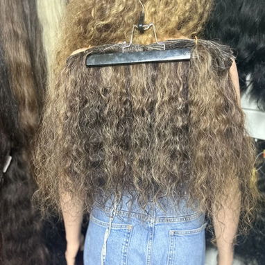 Cortinas de cabello natural, implante, extensiones, mechones, nudo brasileño  Grapado, hilo, pelucas lace frontal,etc... - 7/10