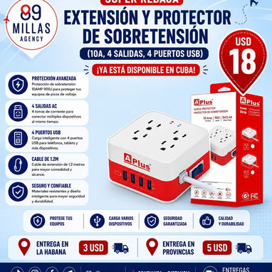 $10usd 🔌Extensiones Multitomas inteligentes y Protectores🔌 - Img 126677343