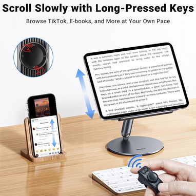 Anillo de desplazamiento remoto para Tiktok, pasapáginas para la aplicación Kindle, control remoto del obturador de la c - Img 111169088