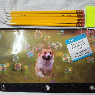 Set de cartucheras + 5 lapices + goma de borrar - 3/3
