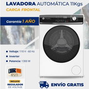 Lavadora automática de 11kg, de carga frontal - Img 56207507