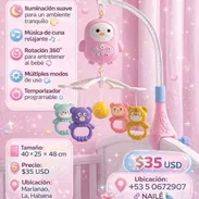 🌸🧸 Carrusel Musical para Bebés 🧸🌸 Haz que el descanso y la diversión de tu bebé sean aún más especiales con este her - Img 57557760