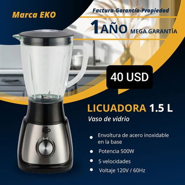 Licuadoras Marca Eko 1.5 Litros ( distintos modelos y precios) - Img 105892940