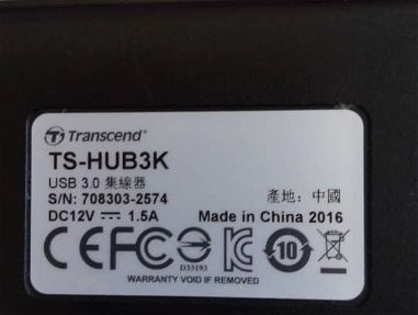 ✨OFERTA✨ HUB USB TRANSCEND 4 PUERTOS USB 3.0 - MODELO TS-HUB3K - CON ADAPTADOR CORRIENTE + CABLE USB 3.0 EN 12USD/CAMBIO - Img 65878021