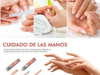 Kit De Manicure Pedicura De Acero Inoxidable Rosa 18 Piezas, uidado Facial / de Manos y Pies, Nuevo en Caja - Img 50935299