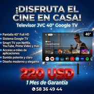 ¡TELEVISOR JVC 40" GOOGLE TV NUEVO! - Img 55774098