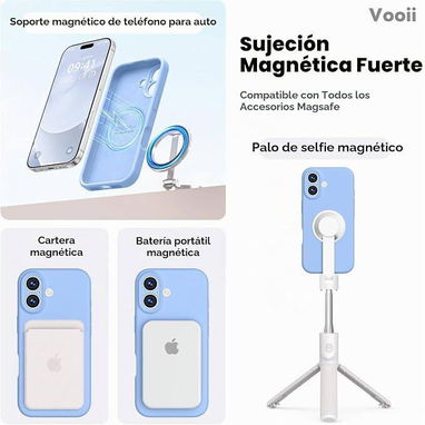 💪Funda Magnética para iPhone 17 – Azul Claro💪 - 4/5