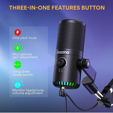 🎙️ Micrófono Maono DM30 USB / Tipo C – Streaming, Podcast y Gaming 🌐 - Img 126074417