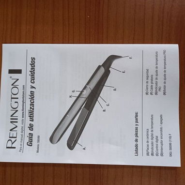 Plancha Remington S8590 Cerámica Flotante Cable 3m, Remington S8590 Keratin Therapy Plancha 65$ VPT# - 4/7
