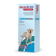 Bravecto Triple acción para perro de 20-40kg desparasita interno, externo y gusano del corazon, excelente para el dermo - Img 55799244