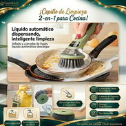 Cepillo con soporte para fregar la loza - Img 57641544