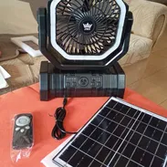 Ventilador recargable F6 con panel solar,20000 mha, mando a distancia,65 USD, Santos Suárez,no hago mensajería - Img 56970501