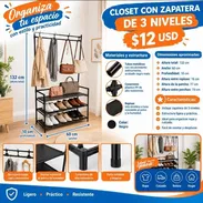 Clóset con zapatera 3 niveles - Img 57275772