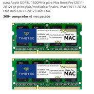 16 Ram 2x8. Especial para MacBook 40 usd,, las únicas en cuba - Img 56083362
