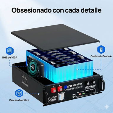 Batería Eco-Worthy de 5kWh - 3/10