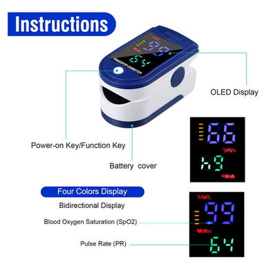 🩸​ Oxímetro Digital de Pulso 🩸​ Saturación de Oxígeno y Frecuencia Cardíaca 🩸​ Pantalla LED 🩸 Portátil 🩸 5.887.2360 - Img 103656984