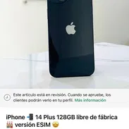 Iphone 14 plus 128gb eSim libre 100% 25 ciclos - Img 55316195