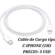 CABLE DE CARGA TIPO C - IPHONE (1M) PRECIO: 3 USD 58296067 - Img 55646785
