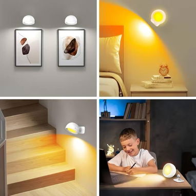 -Pack 2 Luces LED Magnéticas Pared Control Intensidad - 3/9