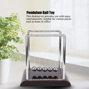 🧶 PENDULO DE NEWTON ADORNO 🧶 BOLAS DE BALANCE PARA DECORACION 🧶 5.887.23.60 - Img main-image-50013562