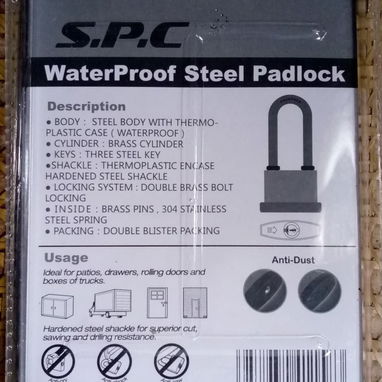 🔒Candado S.P.C para exterior e interior🔒🛡️ - 3/4