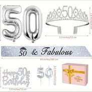 Set de cumple para 50 años .10usd - Img 56179890