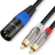 ☎️53544655 🛵 Entrega Disponible ⭐Cable Divisor en Y JOLGOO XLR Macho a 2 RCA Macho ⭐ - Img 56512814
