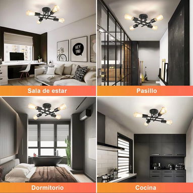A-7 Lámpara de techo moderna de 4 focos ,lámpara elegante para sala,dormitorio ect 54321470 - Img 109261045